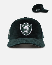 New Era Las Vegas Raiders 'Plush Chenille' 9FORTY A-Frame Snapback Dark Green