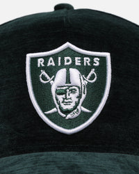 New Era Las Vegas Raiders 'Plush Chenille' 9FORTY A-Frame Snapback Dark Green