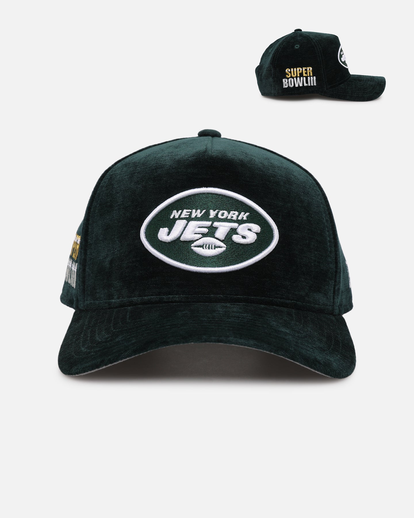 応援グッズ New Era 9FORTY New Era New York Jets 'Plush Chenille' 9FORTY A-Frame Snapback