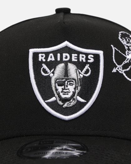 New Era Las Vegas Raiders 'Cherub Official Team Color' 9FORTY A-Frame Snapback Black
