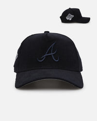 New Era Atlanta Braves 'Navy Tonal Cord' 9FORTY A-Frame Corduroy Snapback Navy