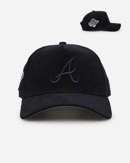 New Era Atlanta Braves 'Navy Tonal Cord' 9FORTY A-Frame Corduroy Snapback Navy