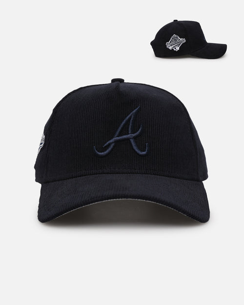 New Era Atlanta Braves 'Navy Tonal Cord' 9FORTY A-Frame Corduroy Snapback Navy