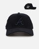 New Era Atlanta Braves 'Navy Tonal Cord' 9FORTY A-Frame Corduroy Snapback Navy