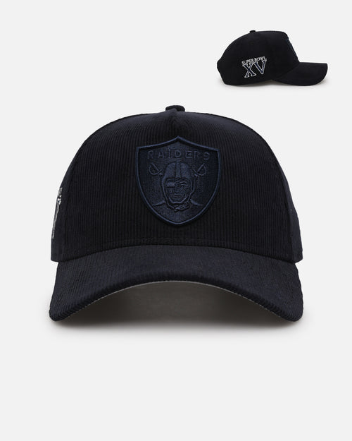 New Era Las Vegas Raiders 'Navy Tonal Cord' 9FORTY A-Frame Corduroy Snapback Navy