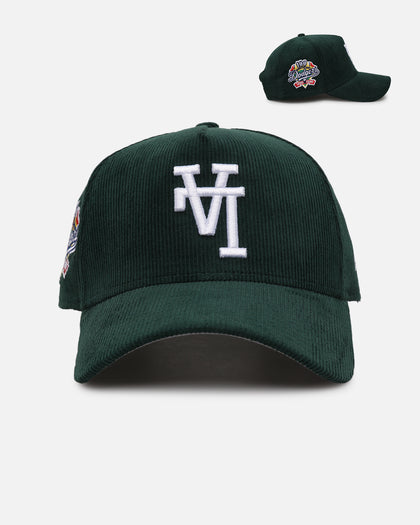 New Era Los Angeles Dodgers 'Upside Down LA Cord' 9FORTY A-Frame Corduroy Snapback Green