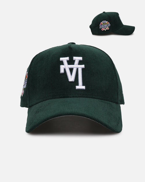 New Era Los Angeles Dodgers 'Upside Down LA Cord' 9FORTY A-Frame Corduroy Snapback Green