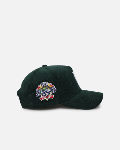New Era Los Angeles Dodgers 'Upside Down LA Cord' 9FORTY A-Frame Corduroy Snapback Green