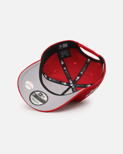 New Era Los Angeles Dodgers 'Upside Down LA Cord' 9FORTY A-Frame Corduroy Snapback Scarlet