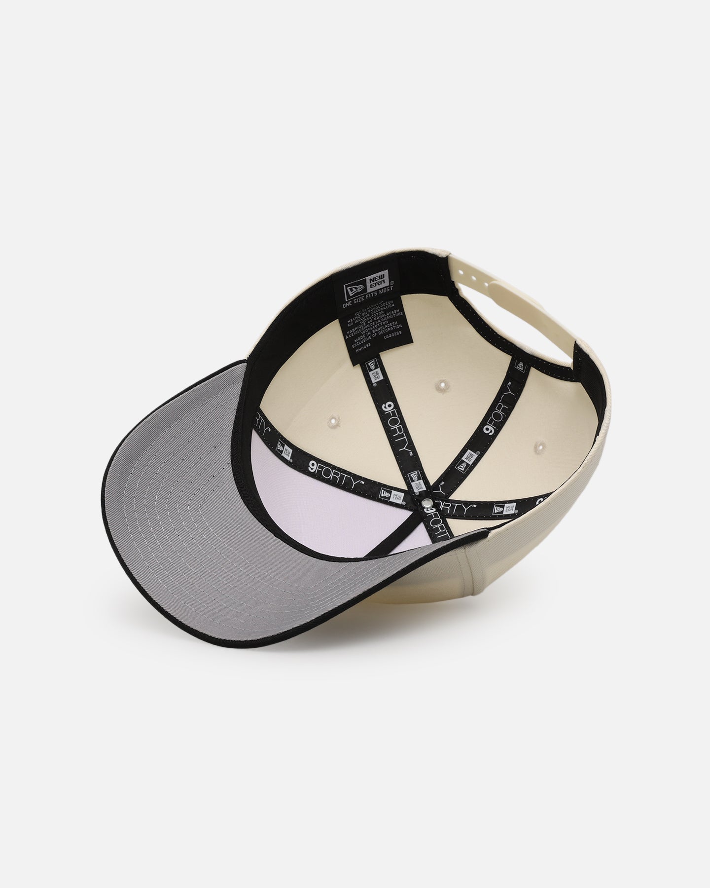 New Era Blank 9FORTY A-Frame Snapback Chrome Black | Culture Kings US