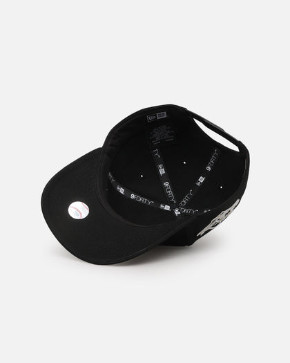 New Era Los Angeles Dodgers 'Gold Medal Badge' 9FORTY A-Frame Snapback Black/White/Green