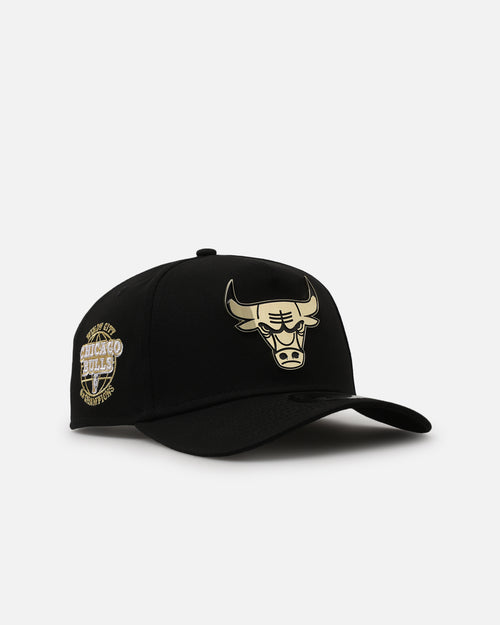 New Era Chicago Bulls 'Gold Medal Badge' 9FORTY A-Frame Snapback Black/White/Green