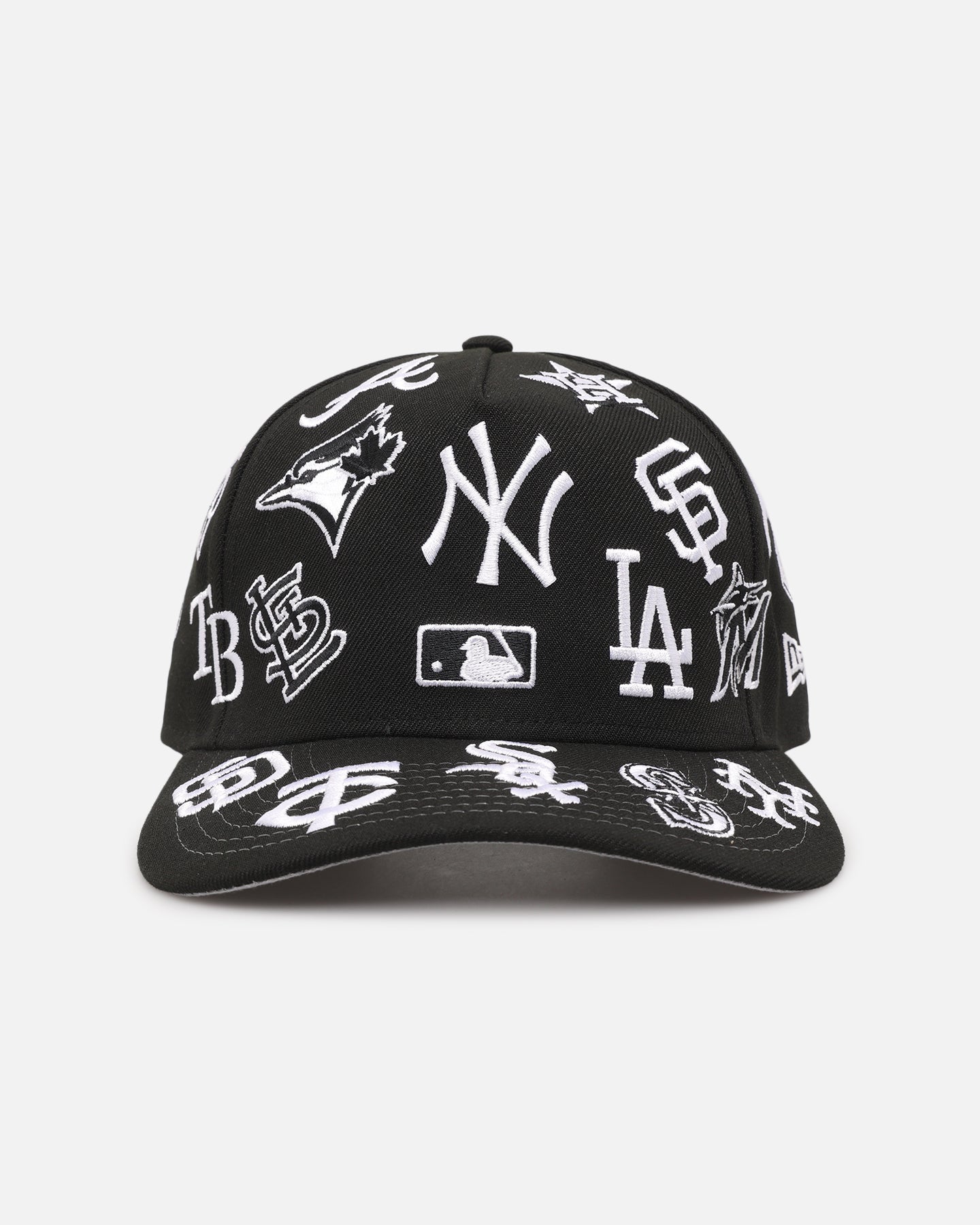 New Era MLB 'All Over Leagues' 9FORTY A-Frame Snapback Black