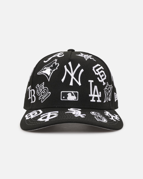 New Era MLB 'All Over Leagues' 9FORTY A-Frame Snapback Black