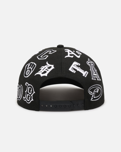 New Era MLB 'All Over Leagues' 9FORTY A-Frame Snapback Black