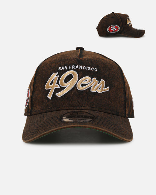 New Era San Francisco 49ers 'Black Washed Official Team Color' 9FORTY A-Frame Snapback Washed Black
