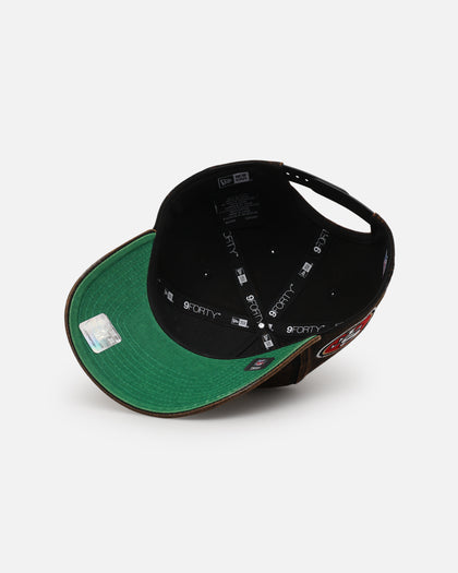 New Era San Francisco 49ers 'Black Washed Official Team Color' 9FORTY A-Frame Snapback Washed Black