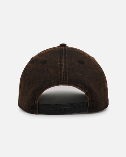 New Era Detroit Lions 'Black Washed Official Team Color' 9FORTY A-Frame Snapback Washed Black