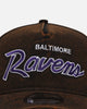 New Era Baltimore Ravens 'Black Washed Official Team Color' 9FORTY A-Frame Snapback Washed Black