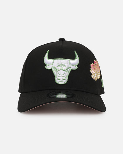 New Era Chicago Bulls 'Satin Flower' 9FORTY A-Frame Snapback Black/Pink