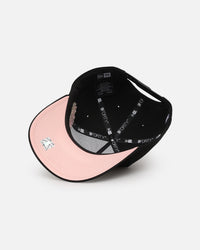 New Era Chicago Bulls 'Satin Flower' 9FORTY A-Frame Snapback Black/Pink