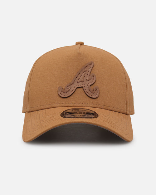 New Era Atlanta Braves 'Wheat Canvas' 9FORTY A-Frame Snapback Wheat