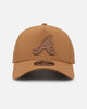 New Era Atlanta Braves 'Wheat Canvas' 9FORTY A-Frame Snapback Wheat