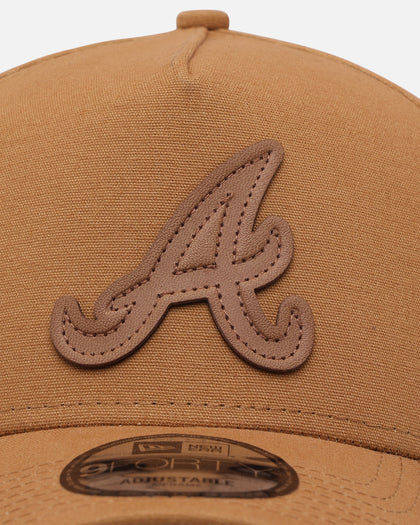 New Era Atlanta Braves 'Wheat Canvas' 9FORTY A-Frame Snapback Wheat