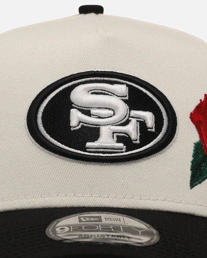 New Era San Francisco 49ers 'Chrome Black Roses' 9FORTY A-Frame Snapback Chrome/Black