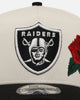 New Era Las Vegas Raiders 'Chrome Black Roses' 9FORTY A-Frame Snapback Chrome/Black