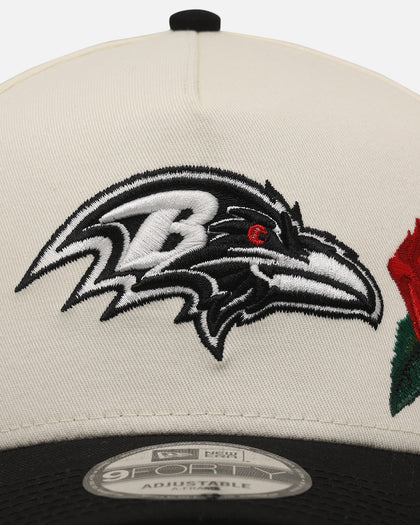 New Era Baltimore Ravens 'Chrome Black Roses' 9FORTY A-Frame Snapback Chrome/Black