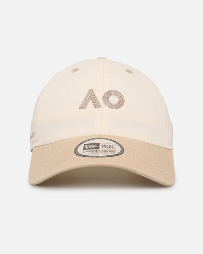 New Era Australian Open '25 Casual Classic Two-Tone Strapback Light Beige