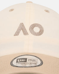 New Era Australian Open '25 Casual Classic Two-Tone Strapback Light Beige