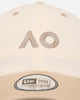 New Era Australian Open '25 Casual Classic Two-Tone Strapback Light Beige