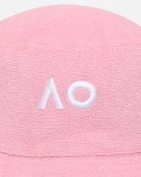 New Era Australian Open '25 Reversible Terry Bucket Hat Pastel Pink