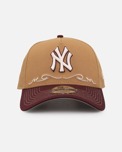 New Era New York Yankees 'Outlaws Wheat' 9FORTY A-Frame Snapback Wheat/Maroon