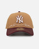 New Era New York Yankees 'Outlaws Wheat' 9FORTY A-Frame Snapback Wheat/Maroon