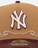 New Era New York Yankees 'Outlaws Wheat' 9FORTY A-Frame Snapback Wheat/Maroon