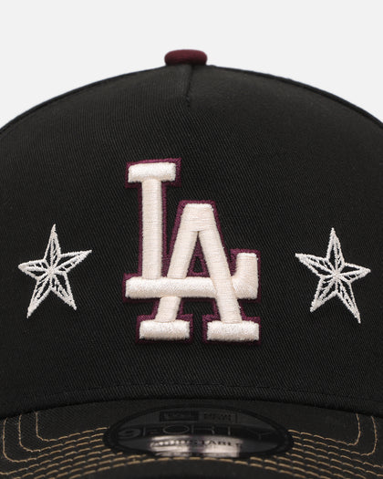 New Era Los Angeles Dodgers 'Ivory Stars Outlaws' 9FORTY A-Frame Snapback Black/Maroon