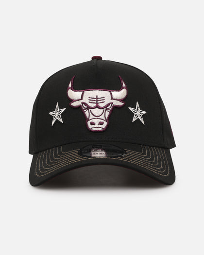 New Era Chicago Bulls 'Ivory Stars Outlaws' 9FORTY A-Frame Snapback Black/Maroon