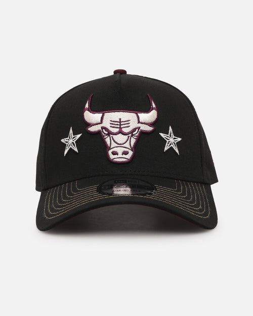 New Era Chicago Bulls 'Ivory Stars Outlaws' 9FORTY A-Frame Snapback Black/Maroon