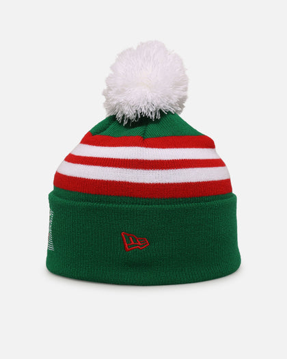 New Era South Sydney Rabbitohs 'NRL 2025 Collection' Knitted Badged Beanie Official Team Colour