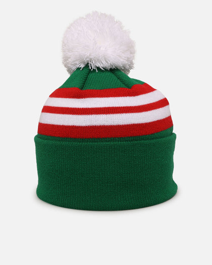 New Era South Sydney Rabbitohs 'NRL 2025 Collection' Knitted Badged Beanie Official Team Colour