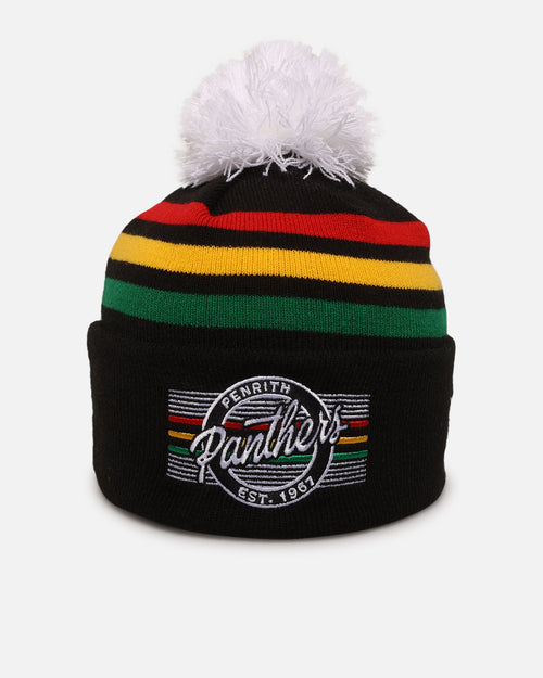 New Era Penrith Panthers 'NRL 2025 Collection' Knitted Badged Beanie Official Team Colour