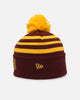 New Era Brisbane Broncos 'NRL 2025 Collection' Knitted Badged Beanie Official Team Colour