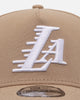 New Era Los Angeles Lakers 'Tan Pink' 9FORTY A-Frame Snapback Tan