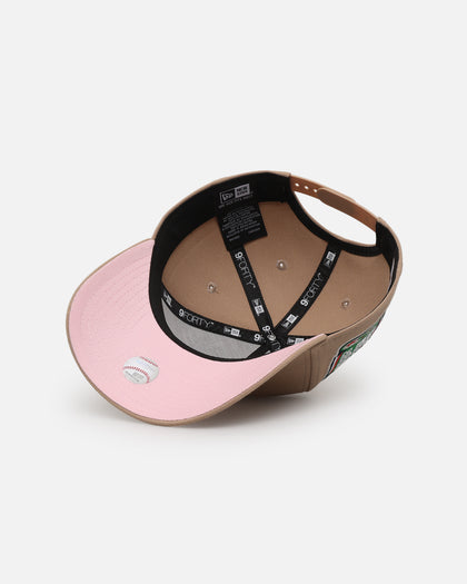 New Era Boston Red Sox 'Tan Pink' 9FORTY A-Frame Snapback Tan