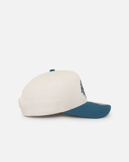 Mitchell & Ness Los Angeles Lakers 'Deep Emerald' Pro Pinch Snapback Off White/Green