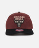 Mitchell & Ness Chicago Bulls 'Vintage Burgundy' MVP Snapback Burgundy
