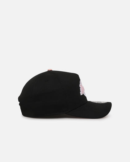 New Era Los Angeles Lakers 'Pink Satin Hearts 2.0' 9FORTY A-Frame Snapback Black/Pink